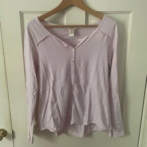 Sundance Red & White Striped Top